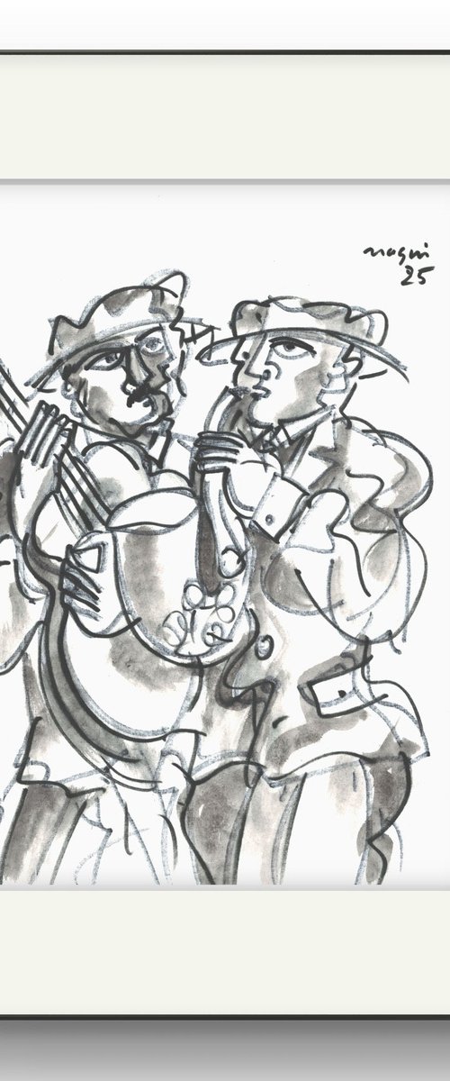 Two musicians  25 D by Nagui