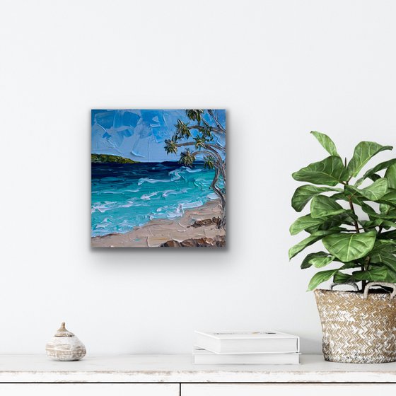 Beach and pandanus