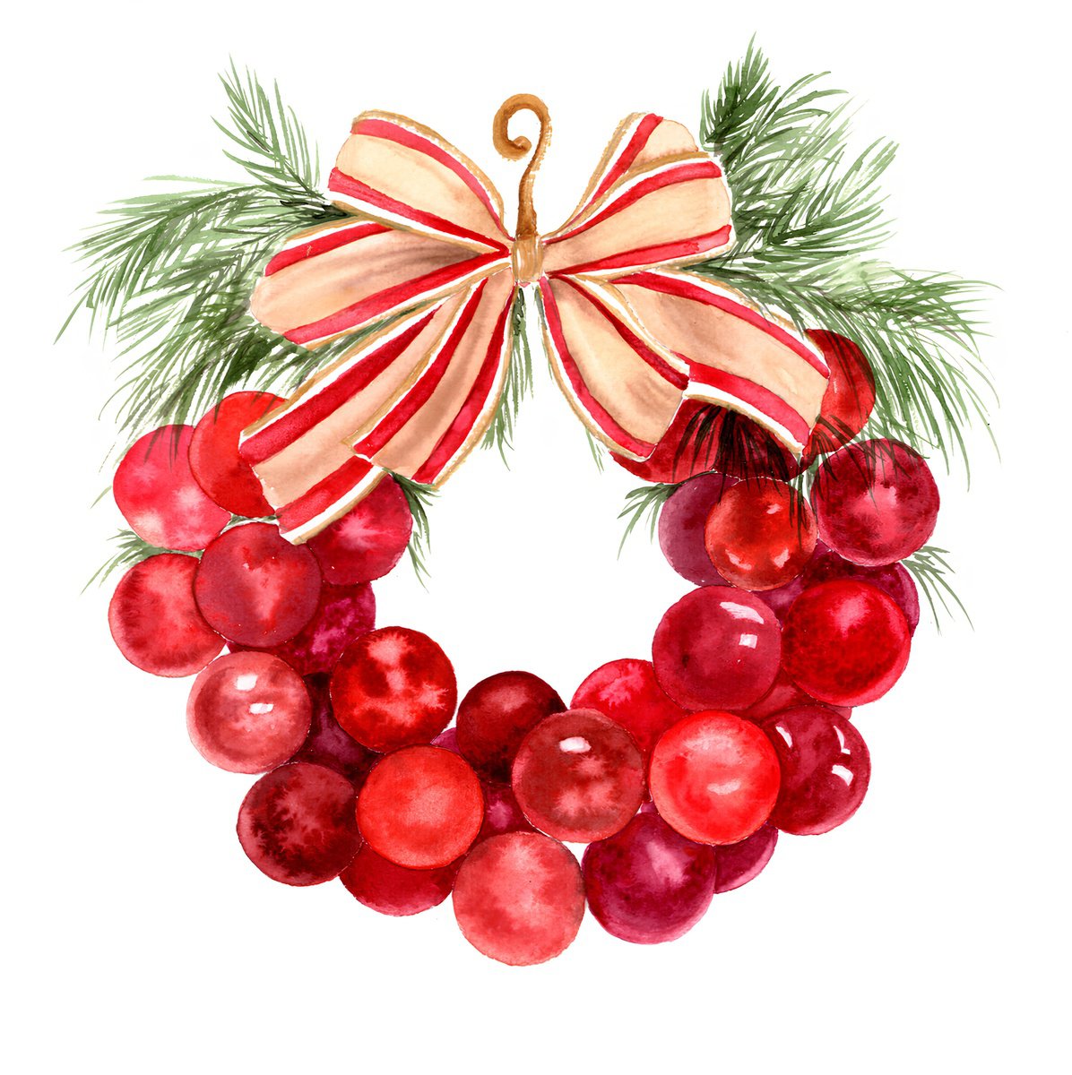 Christmas wreath by Tetiana Savchenko