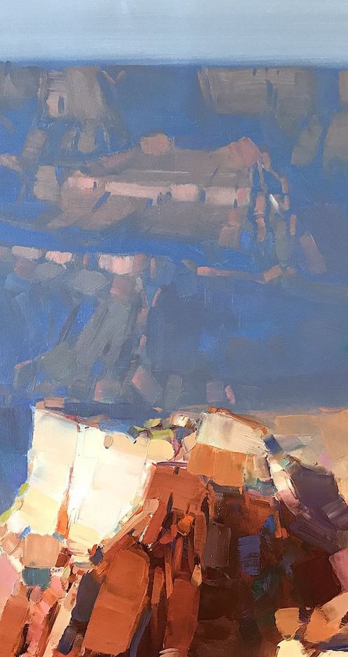 Grand Canyon, Handmade oil painting One of a kind Signed Large Size Painting by Vahe Yeremyan