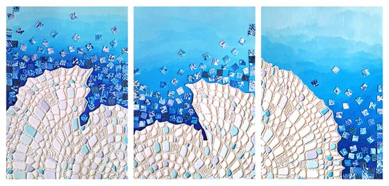 White Corals, set of 3