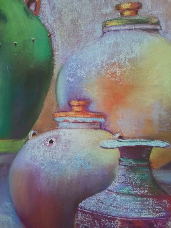 Ancient oriental jugs