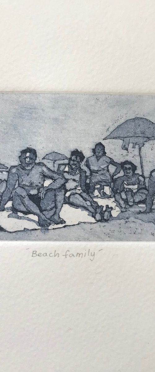 Beach family by Stephen Brook