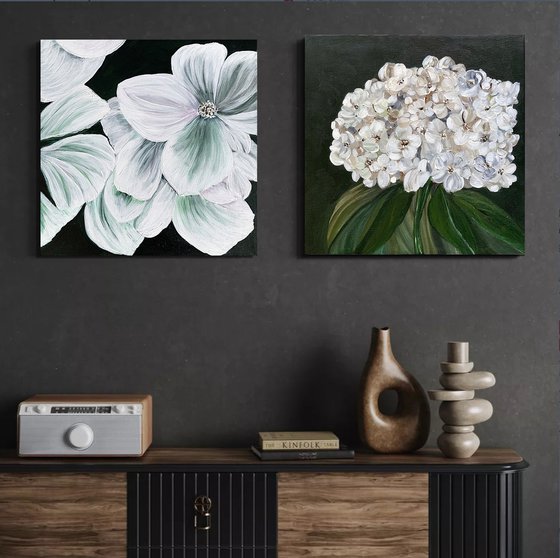 TWO AMAZING Floral PAINTING