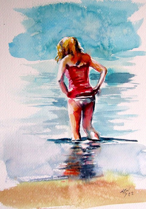 Girl in the water by Kovács Anna Brigitta