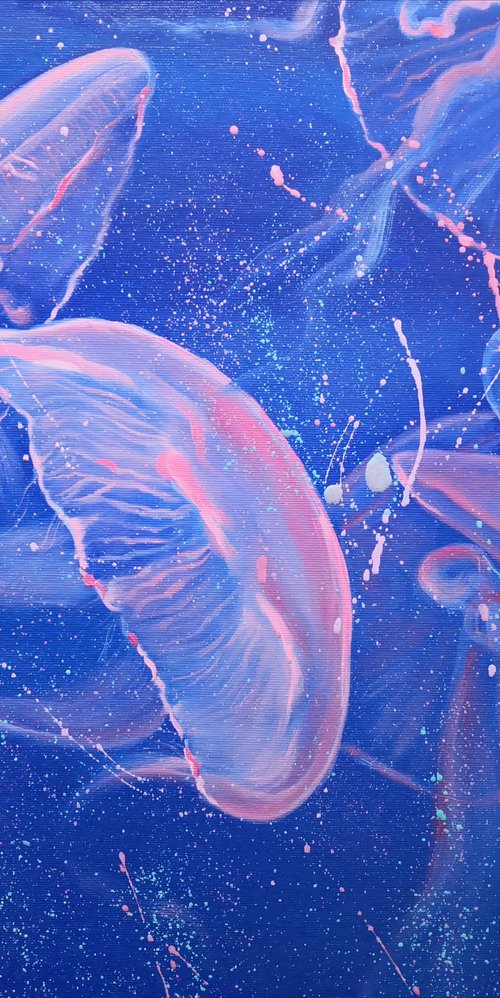 Jellyfish underwater life by Jane Lantsman
