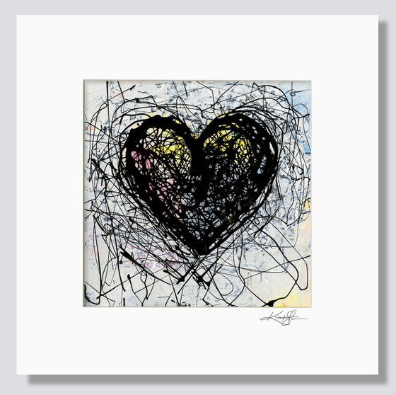 A Beautiful Heart 3 - Abstract Painting by Kathy Morton Stanion