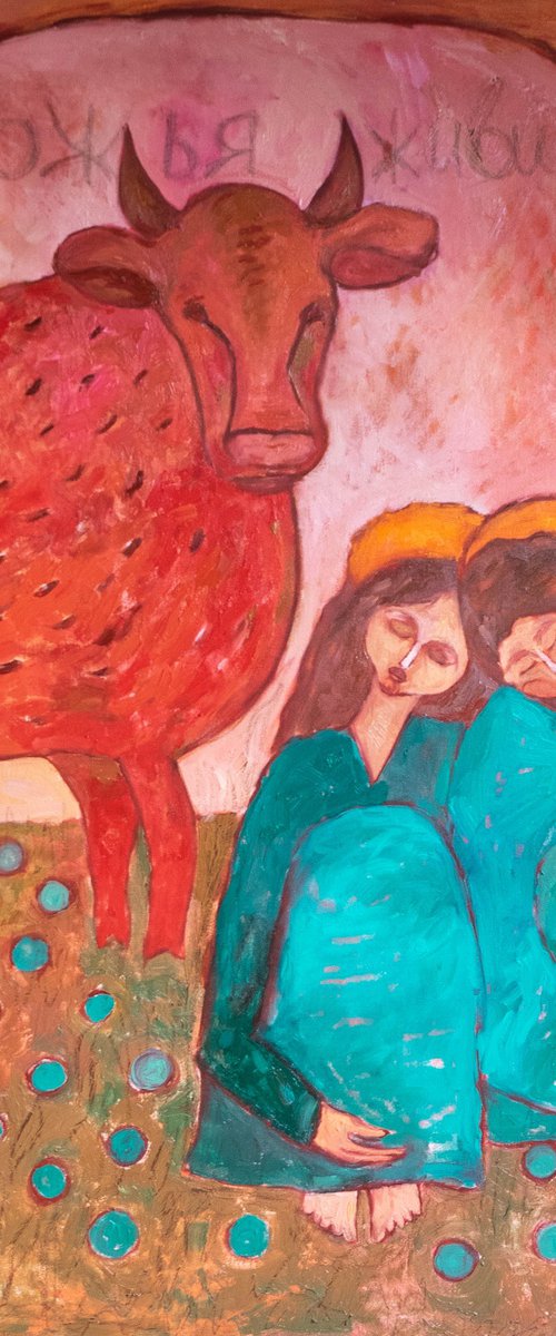 LIVE IN HEAVEN, DEAR COW by Dasha Pogodina