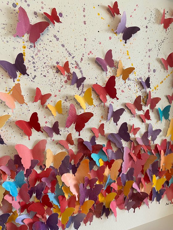 A pop of colour - Butterfly flight