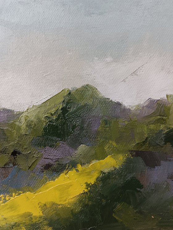 Small abstract landscape painting 2