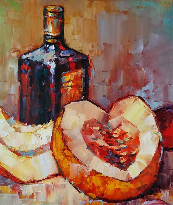 Still life (40x60cm, oil painting, ready to hang)