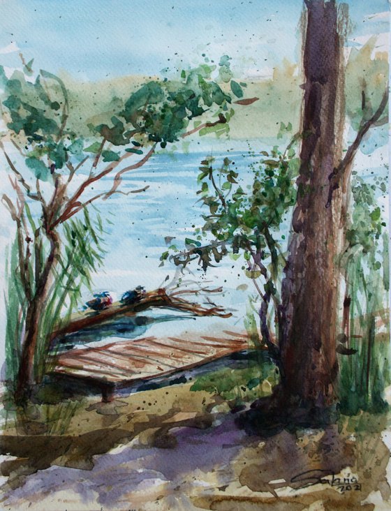 By the Lake... /  ORIGINAL PAINTING