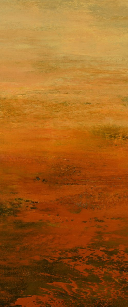 Warming Earth - Modern Tonal Color Field Abstract by Suzanne Vaughan