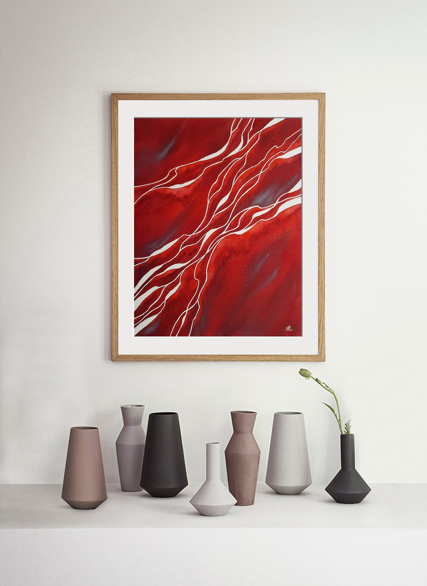 Red abstraction by Svetlana Lileeva