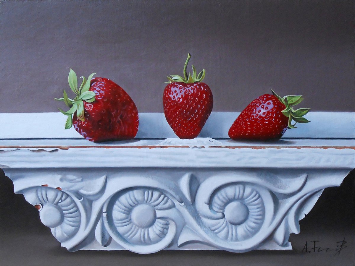Strawberries on an Ornament by Alexander Titorenkov