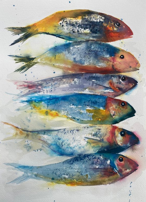 Fish in a row