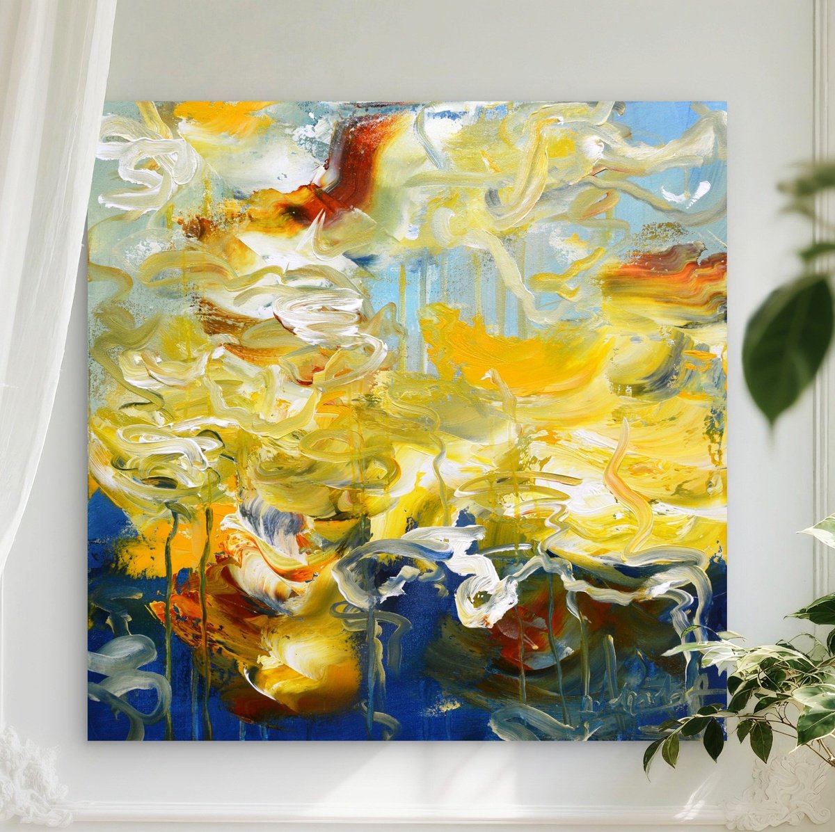 Reflection Pond By Andrada Anghel, 20 X 20, Artwork For Sale On Artfinder