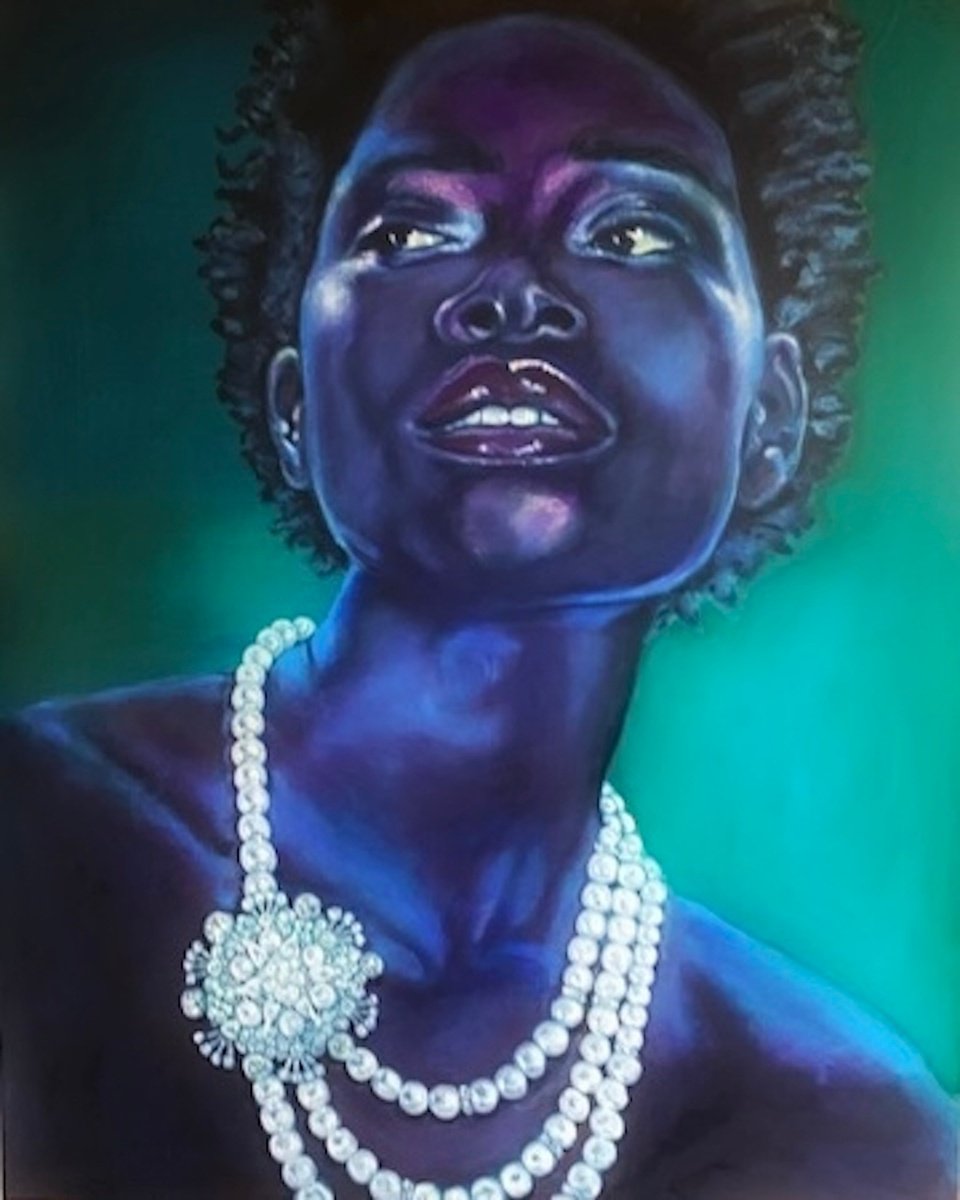 Black Pearl By Kasia Januszkiewicz, 31 X 39, Artwork For Sale On Artfinder
