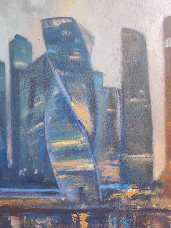 Skyscrapers in reflection