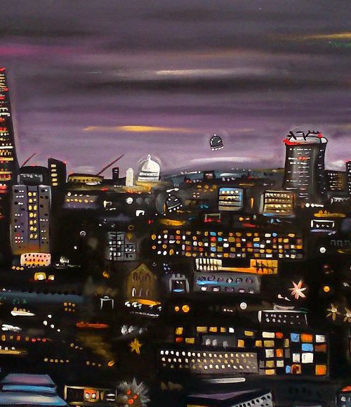Big Night Time London by Maria Luisa  Azzini