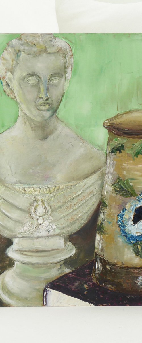 Princess Alexandra Bust and Doulton Jug by Jacqueline Talbot