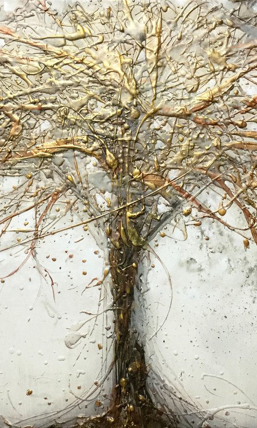 Metallic Copper Tree by Carol Wood