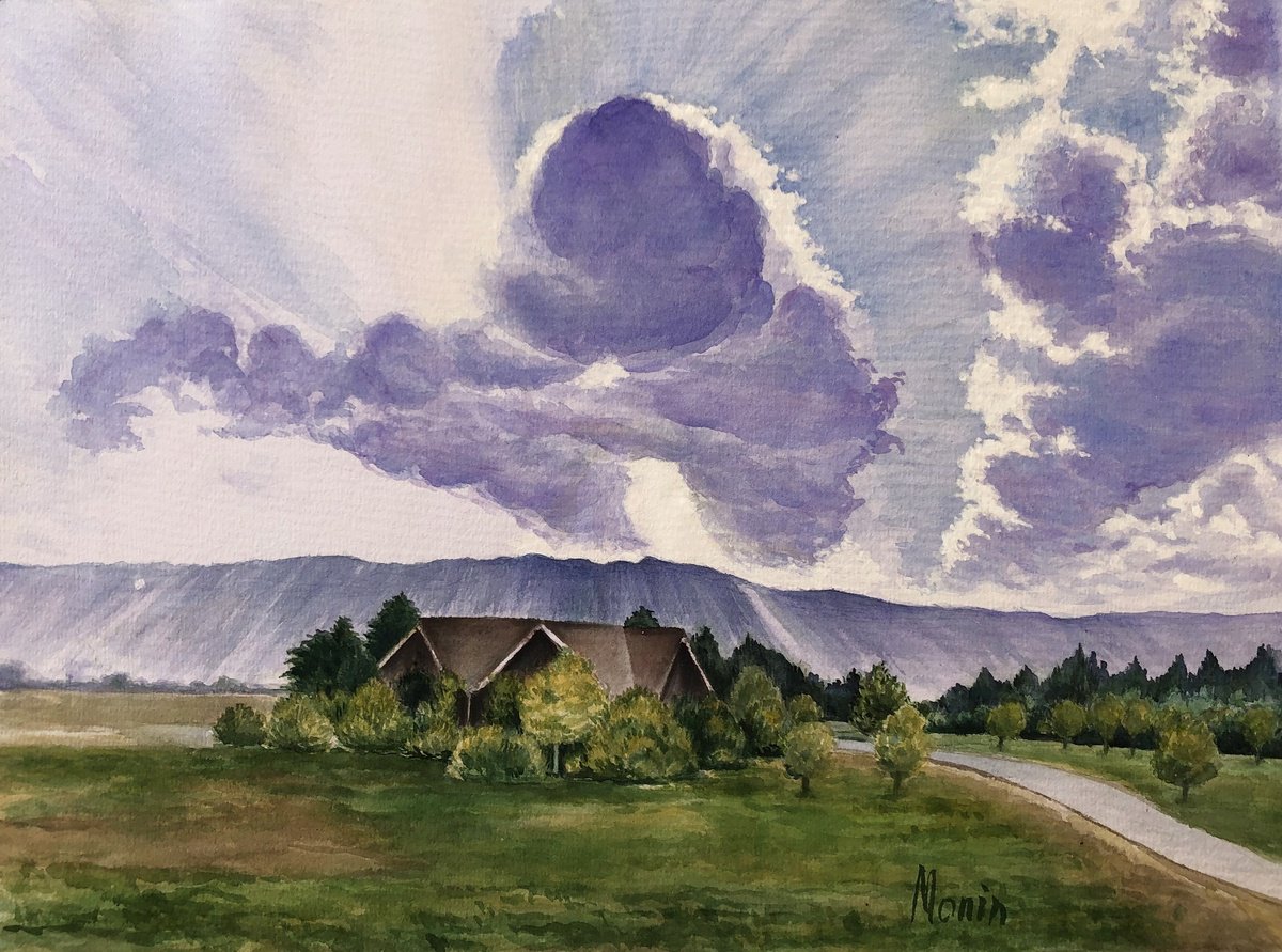 Impressionistic Watercolour , Before The Storm By Sergei Monin, 16 X 12, Artwork For Sale On Artfinder