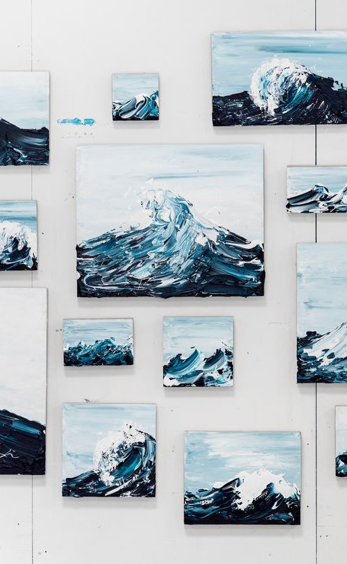The Ocean On Any One Day - 17 Piece Artwork by Annette Spinks