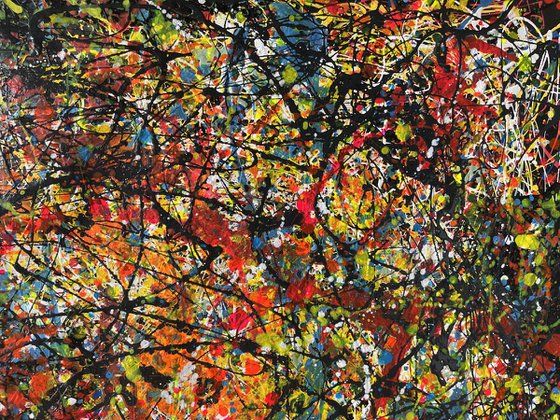 Dark and Luminous Pathways - Diptych Painting