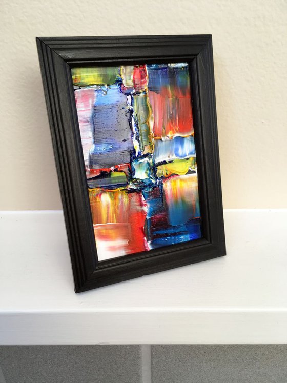 "Hold It Together" - Original PMS Micro Painting on glass