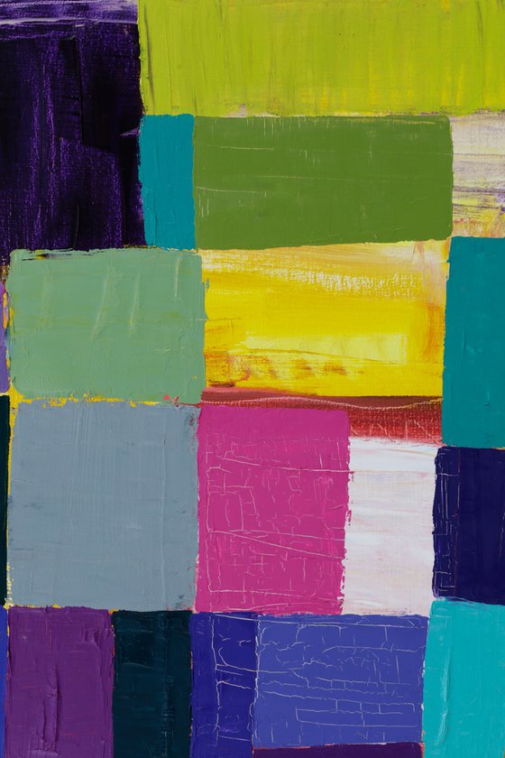 Squares / Yellow Purple