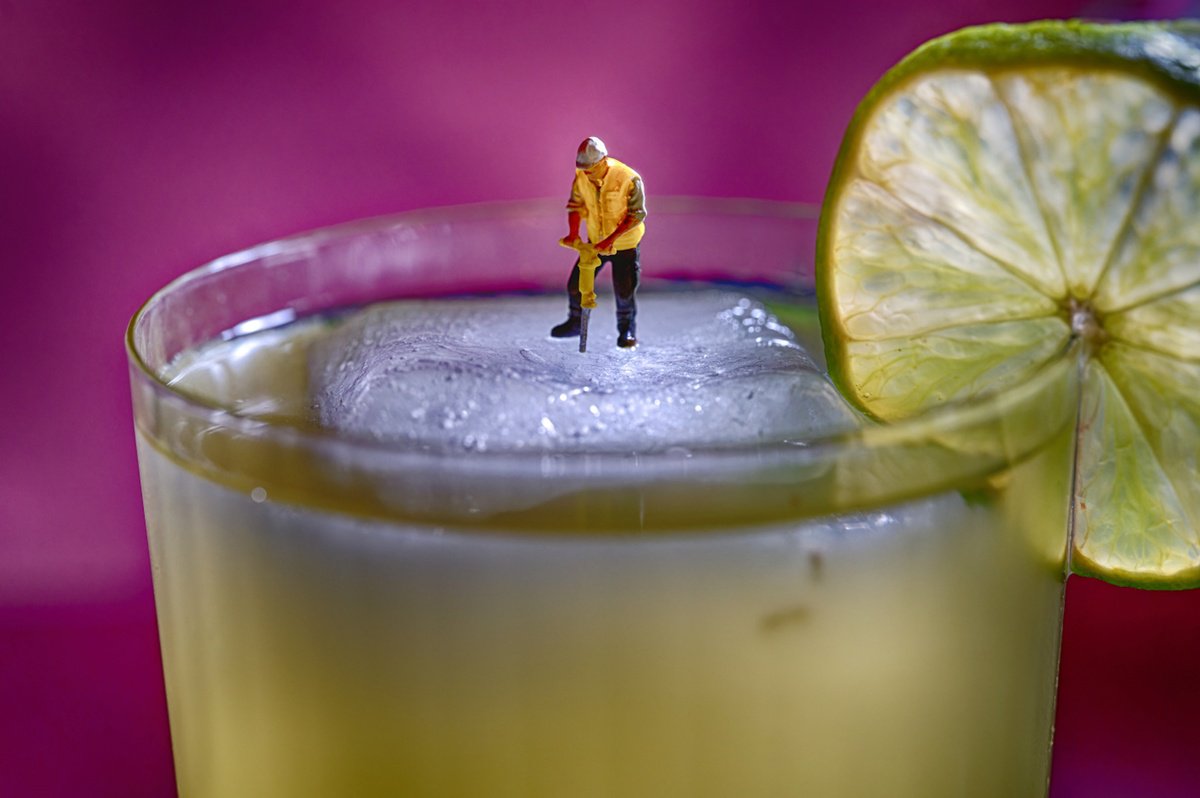 Organic Abstract Photograph By Marc Ehrenbold, 40 X 30", Lime Ice Breaker, Original Artwork