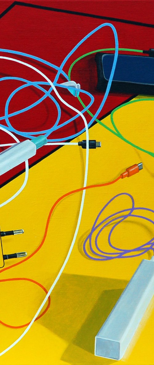 21st Century Still Life: Phone Chargers by Steve White