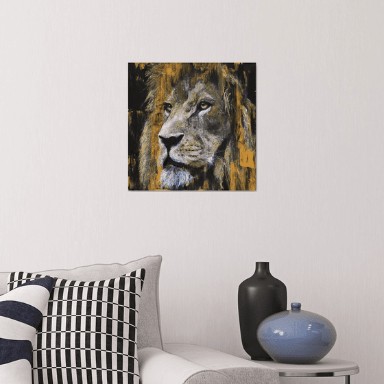 Lion, Golden Lion, black