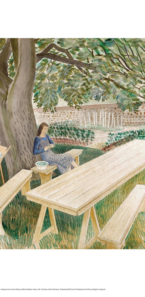 Two Women in a Garden by Eric Ravilious