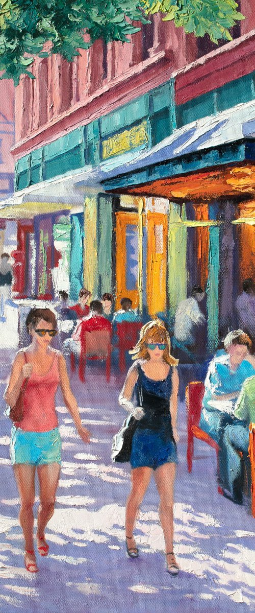 Summer out on the town . Pearl Street Boulder. by Stanislav Sidorov
