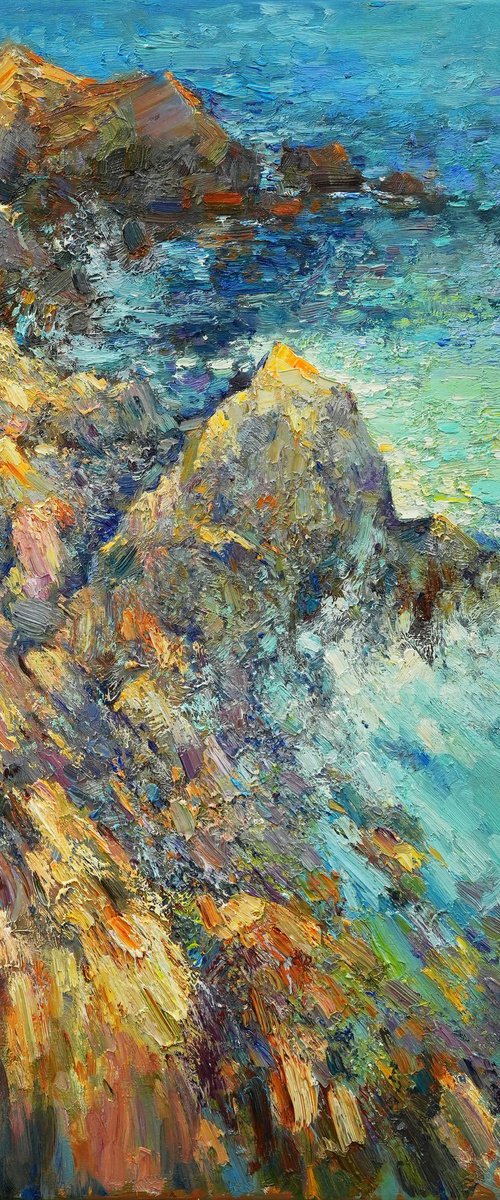 Rocky shore by Sergei Chernyakovsky