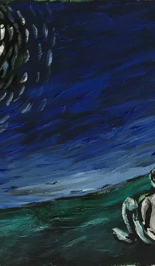 Admiring The Moon by Roberto Munguia Garcia