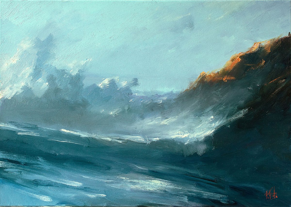 Morning Wave by Bozhena Fuchs