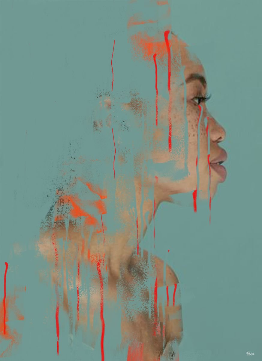 Illustrative Portrait Photograph By Bojan Jevtic, 31 X 43, Don