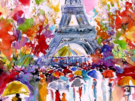 Eiffel Tower at fall