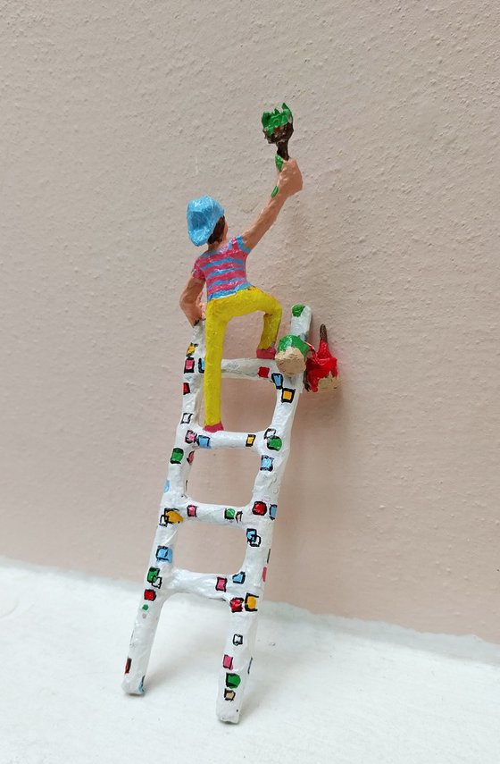 Painter on a ladder