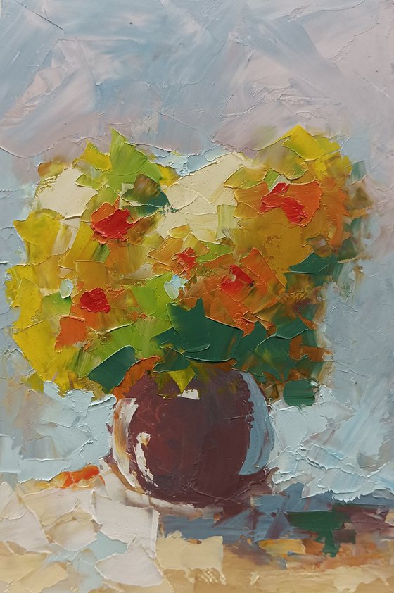 Abstract still life painting