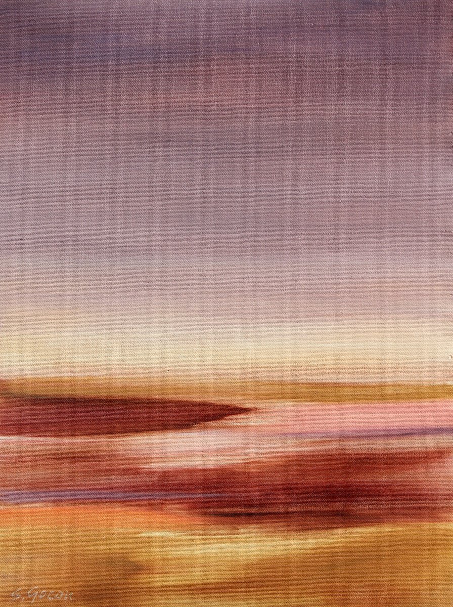 Sunset In The Desert #3 By Simona Gocan, 11 X 15, Artwork For Sale On Artfinder
