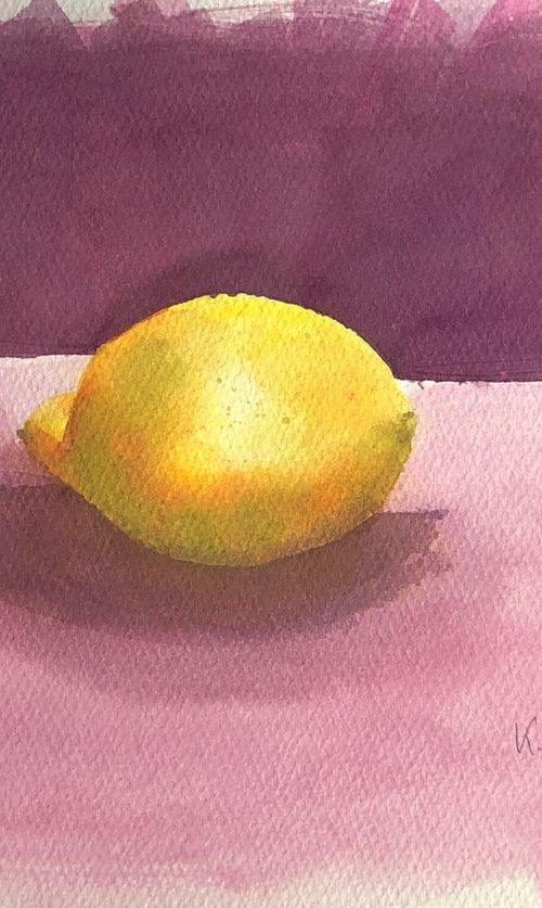 A lemon by Krystyna Szczepanowski