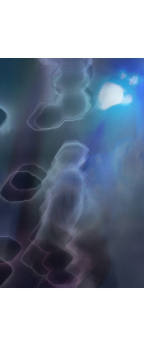 Shop #1 Night (Blue Magenta) Soho London by Paul Harrison