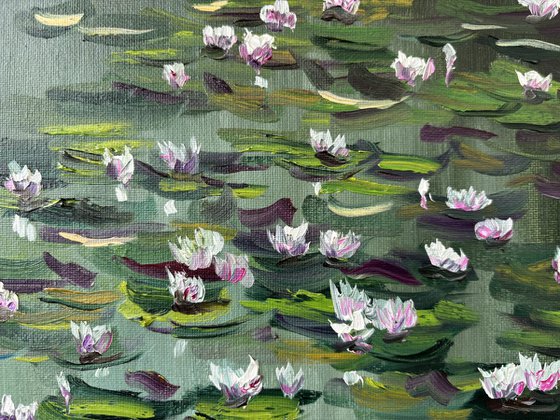 Water Lilies Pond Painting