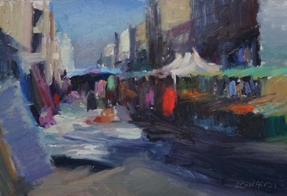 Market in my street, March by Manuel Leonardi