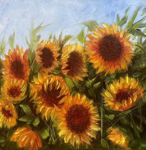 Floral gift - sunflowers by Tanja Frost