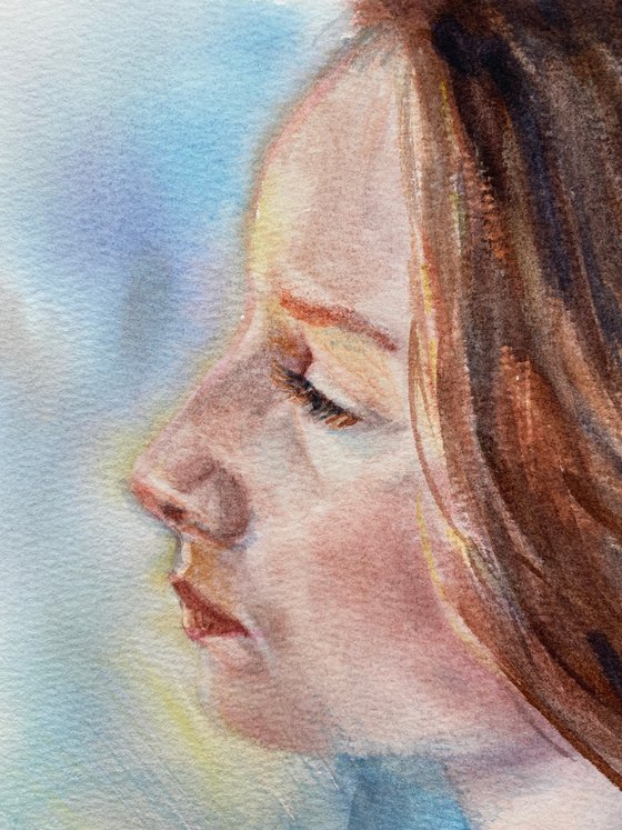 Sunset light. Tenderness
